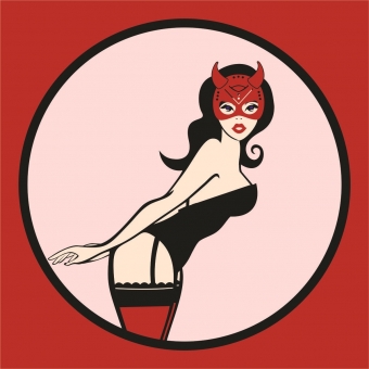 Red erotic lingerie and corsets