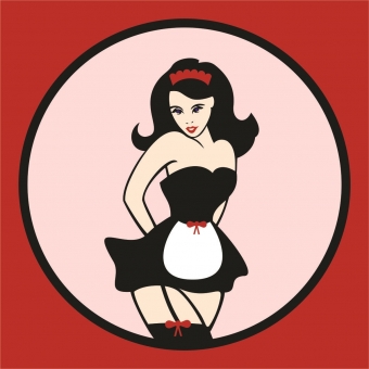 Black and light erotic lingerie